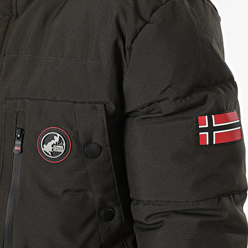 Parka Capuche Vert Kaki