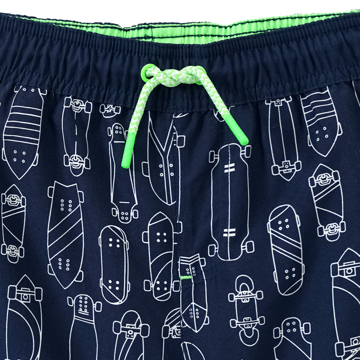 Topolino Jungen Badeshorts mit Skateboard-Motiven dunkelblau
