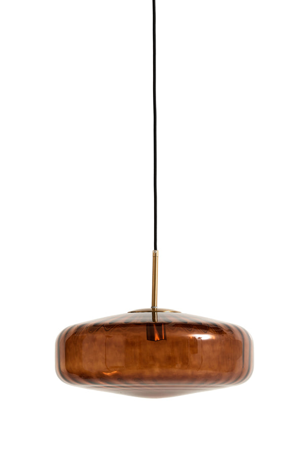 Light & Living - Hanglamp PLEAT - Ã30x17cm - Bruin