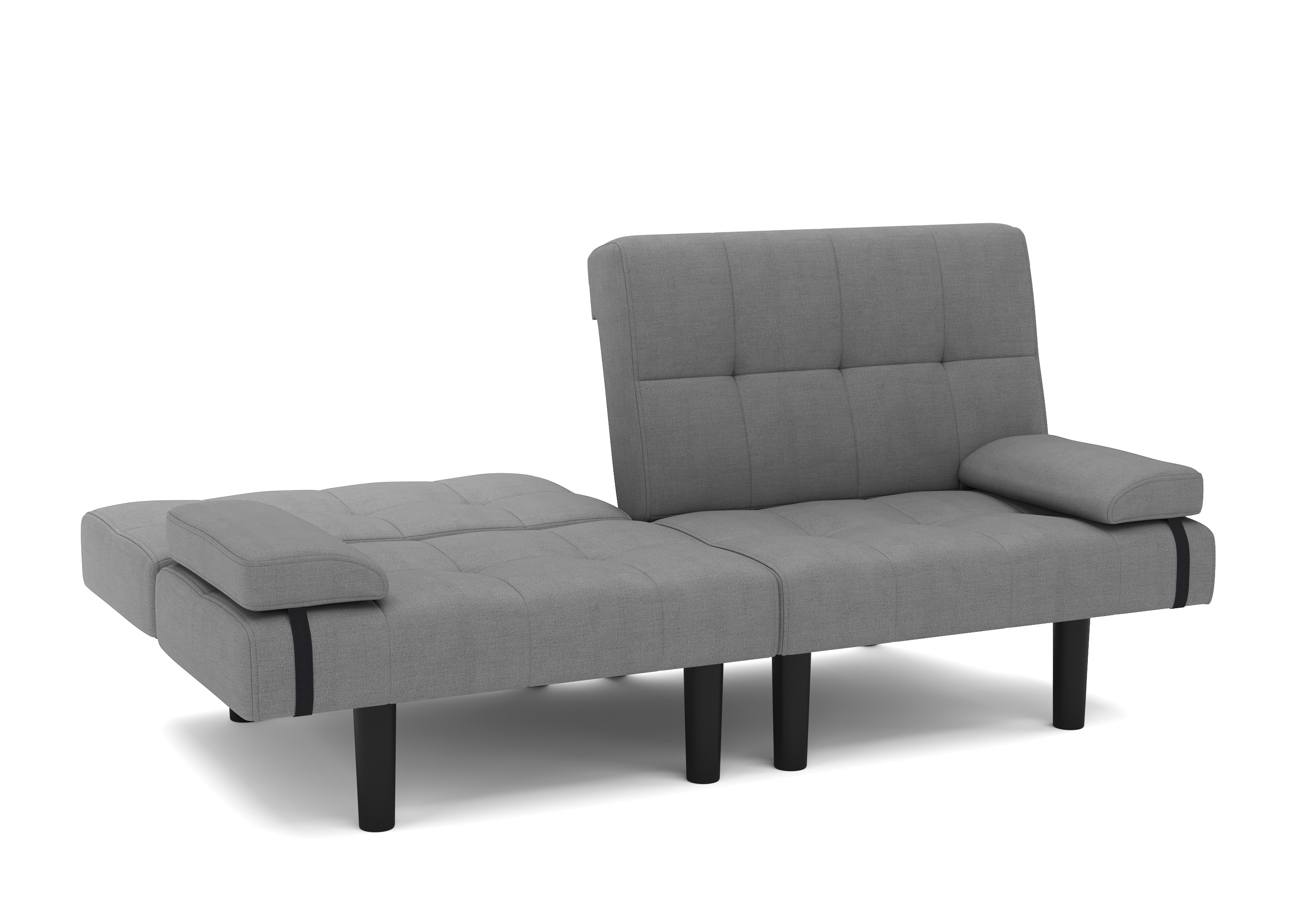 Schlafsofa Leinen LINUS multifunktional grau