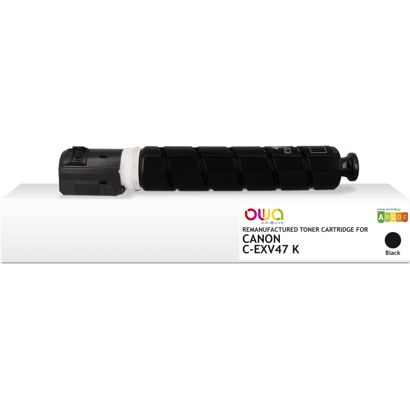 Toner remanufacturé OWA - standard - Noir - pour CANON C-EXV47 K