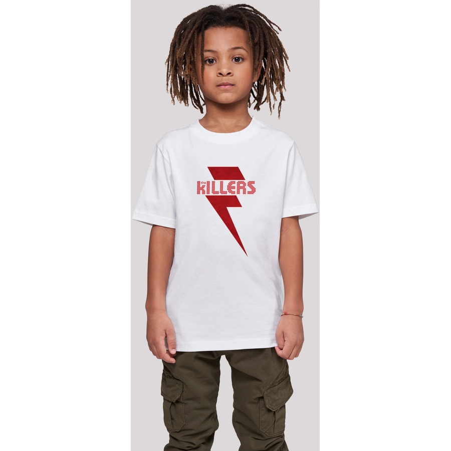 F4NT4STIC T-Shirt The Killers Rock Band Red Bolt weiß
