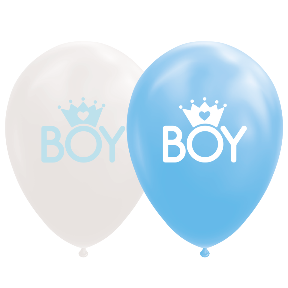 Geboorte Ballonnen Jongen 30,5cm 8st