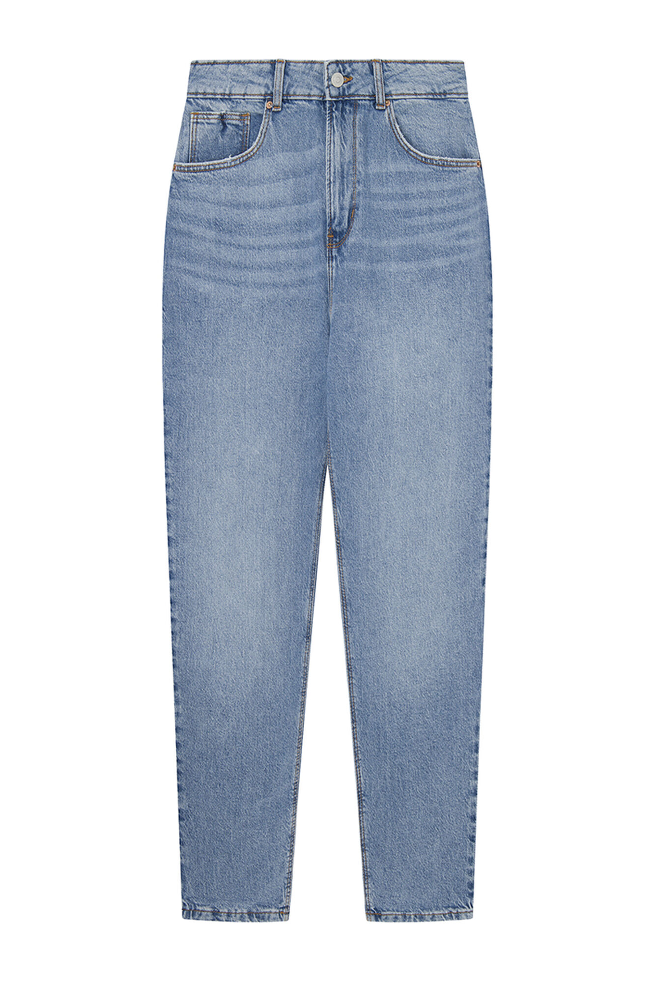 Calça jeans Mom de algodão