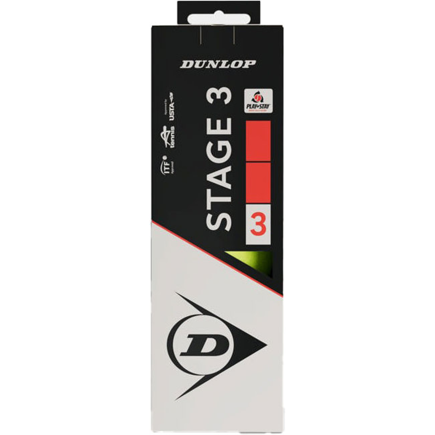 Dunlop Stage 3 Rood/Geel 3 st.