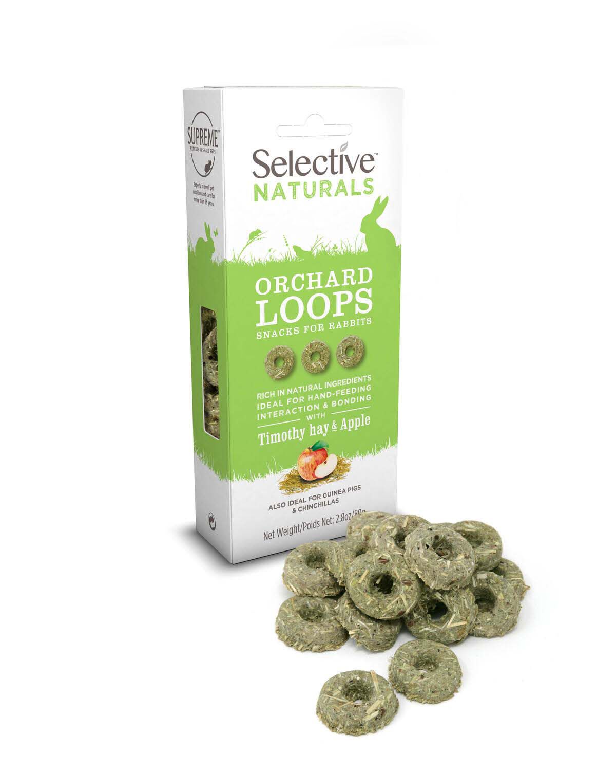 Science selective Orchard Loops  - Konijnensnack & Knaagdiersnack - 80 Gram - timothy_hooi_en_cranberry