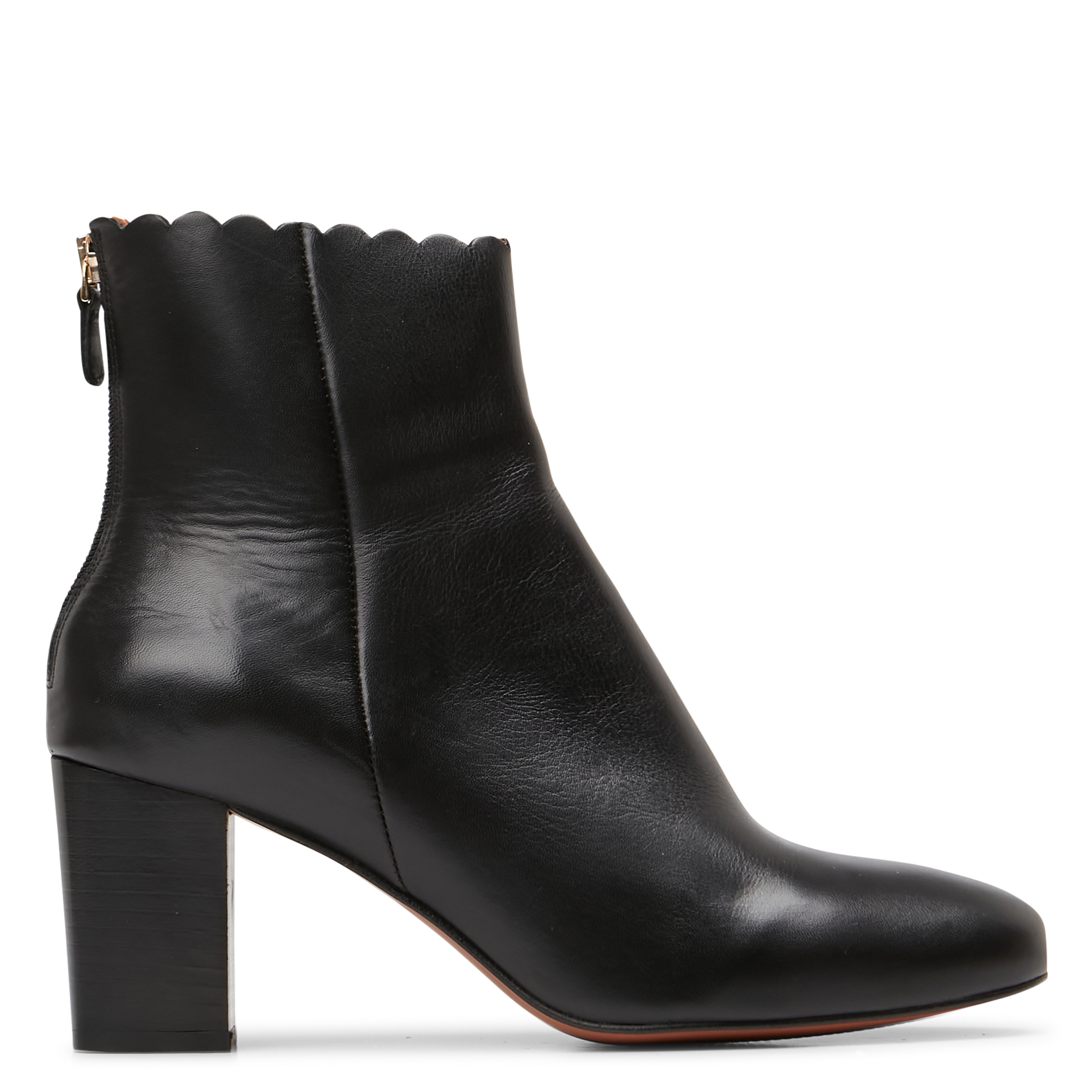 GISELLE - Bottines à talons en cuir | Noir
