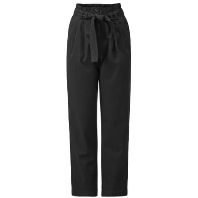 Damenhose Paperbag, Schwarz