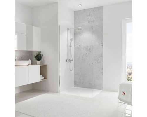 SCHULTE DecoDesign douchewandpaneel, lichte steenlook, soft touch, 255 x 100 cm, D19010254 802