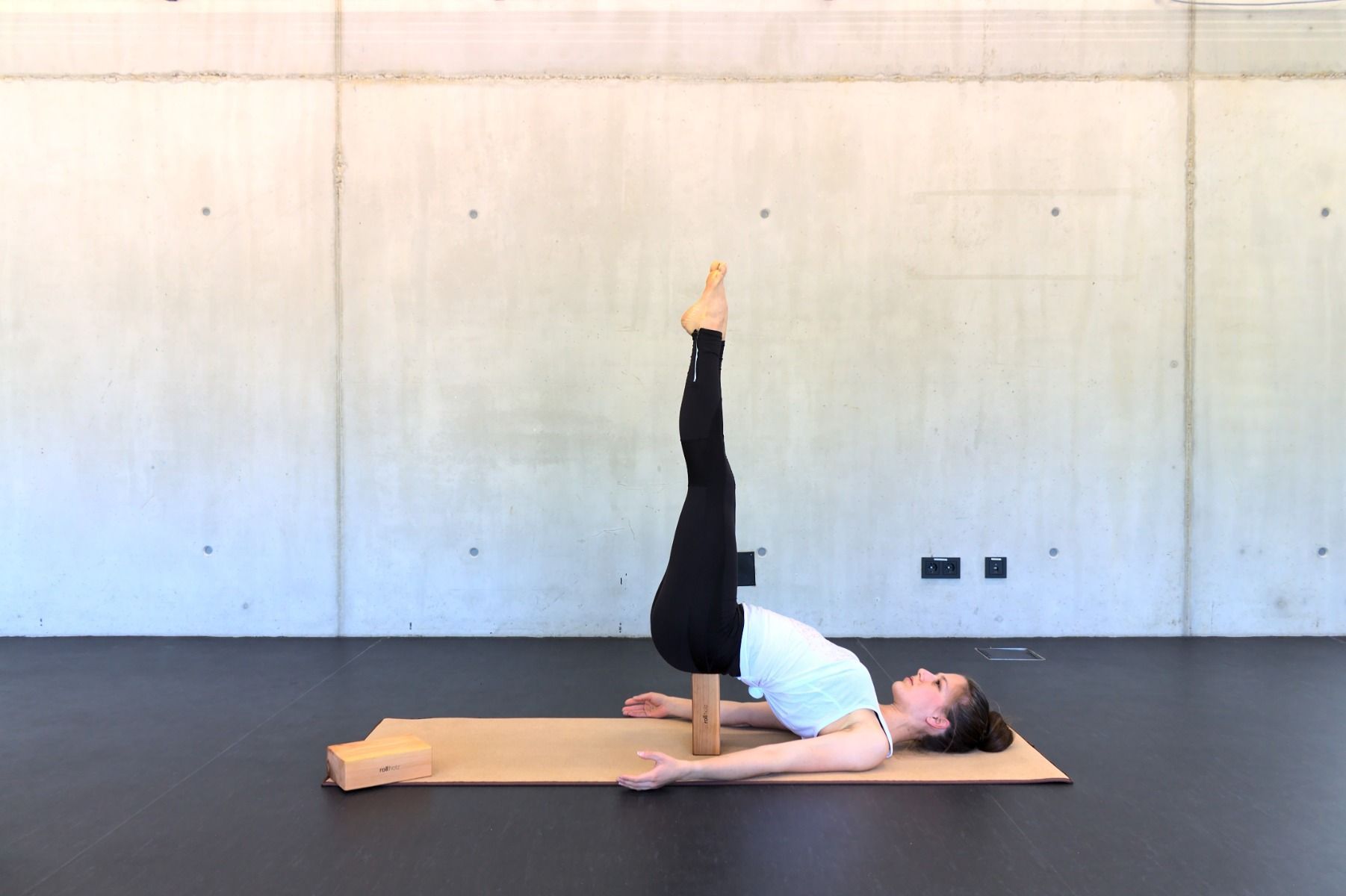 rollholz Yogablock Erle