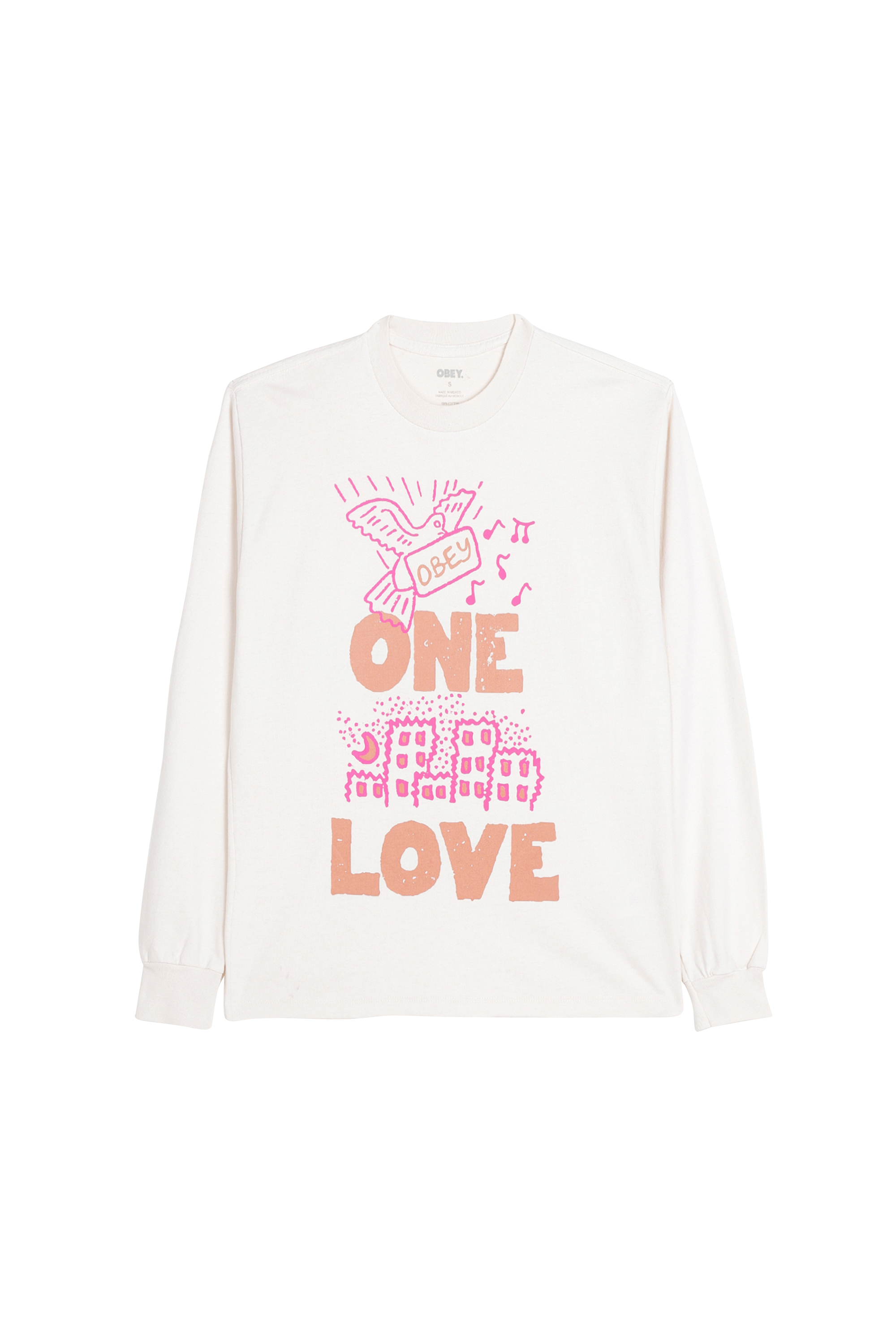 OBEY T-shirt ONE LOVE Beige