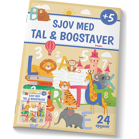 Sjov med tal og bogstaver 24 tegninger A4