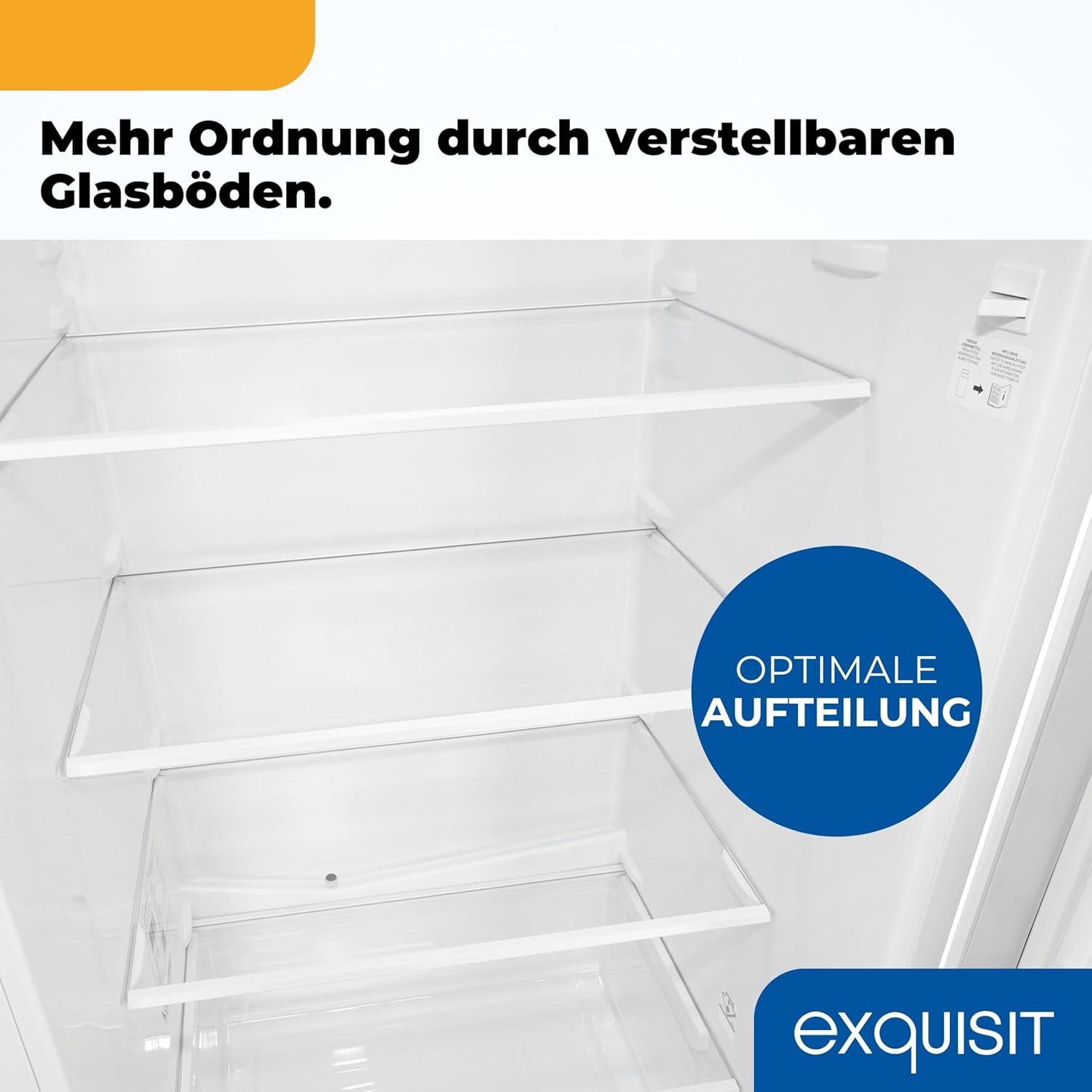 Exquisit Kühl-Gefrierkombination, 180 cm Höhe, Kühlschrank mit Gefrierfach, 268 Liter, Wasserspender, 4-Sterne-Gefrierfach, Temperaturregelung, KGC5265-70-H-WS-010E weiss