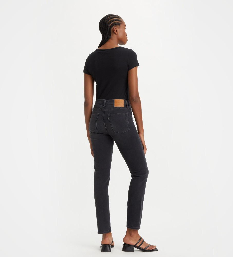 Calça jeans Levi's 724 reta preta