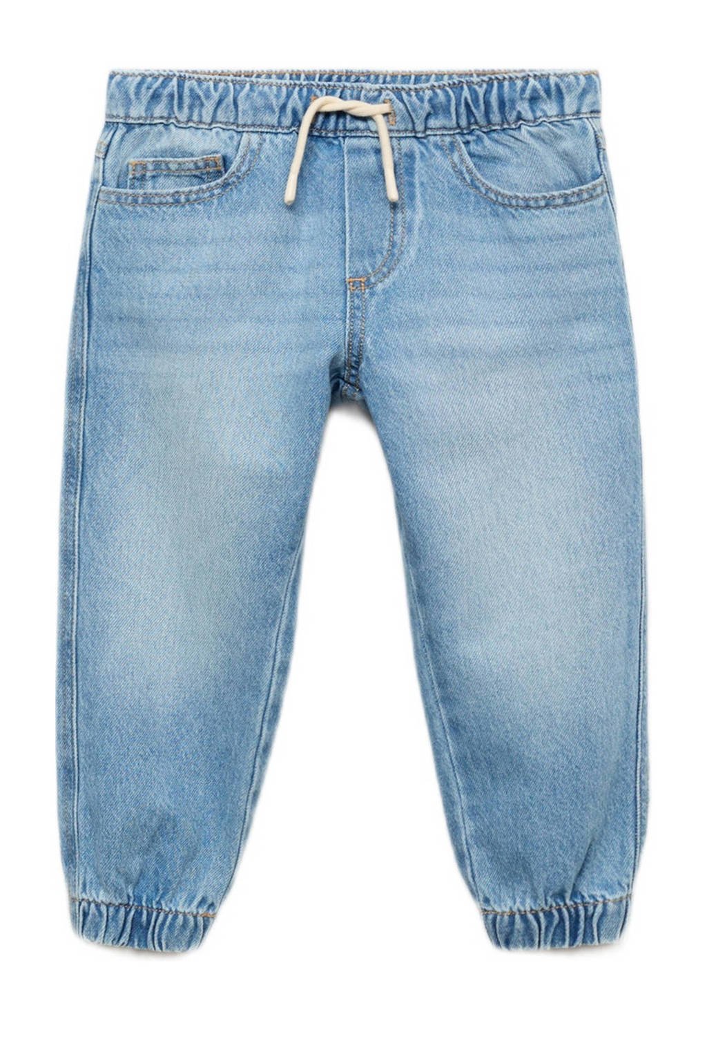 Mango Kids casual broek light blue denim