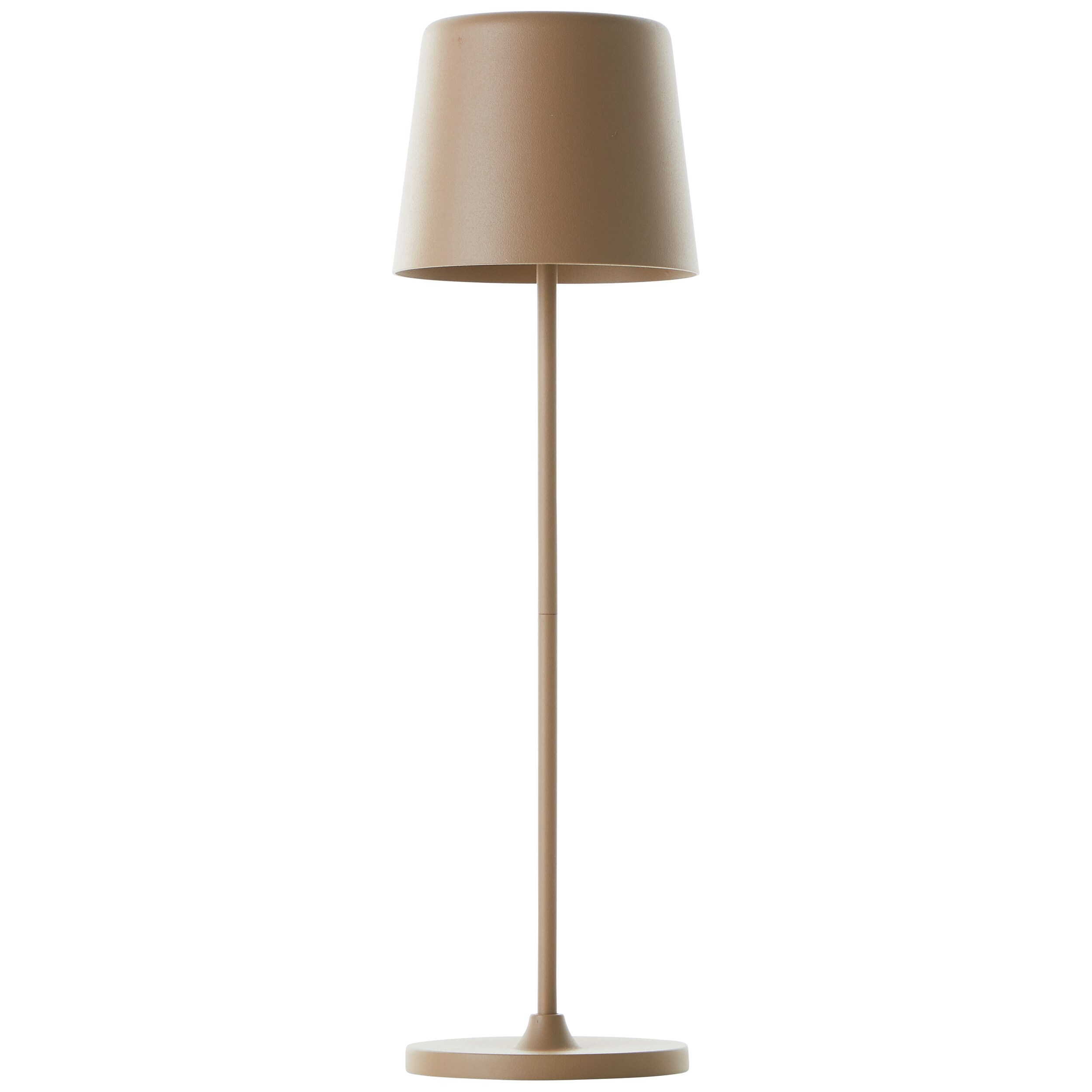 Brilliant Lampe Kaami LED Außentischleuchte 37cm cappuccino matt Metall/Bambus gold 2 W LED integriert