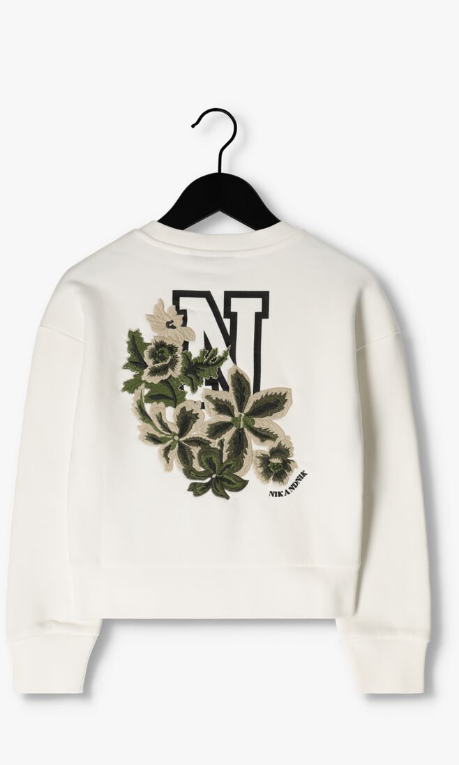 NIK & NIK witte nik & nik trui ruby sweater