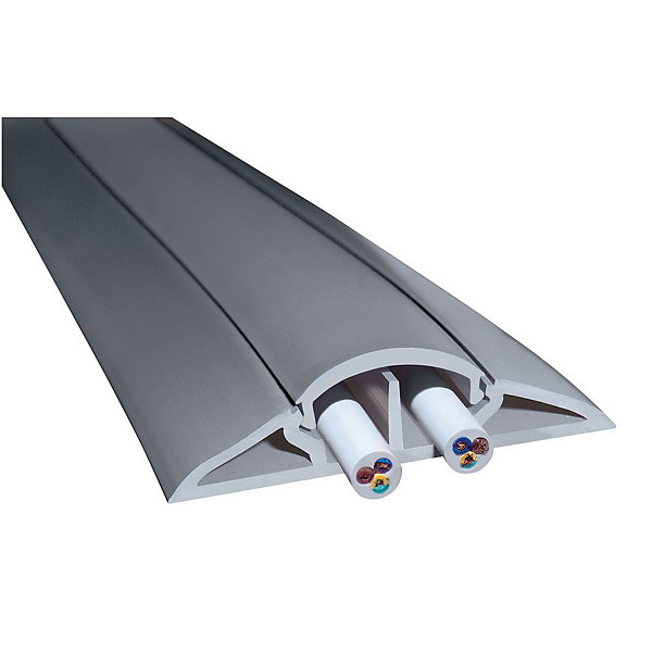 Protège-câbles longueur 3m 2x12mm gris
