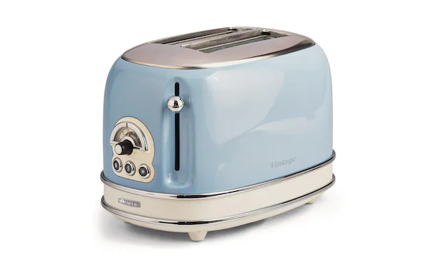Ariete Toaster »Vintage 2 Schlitze, Blau« für 2 Scheiben 810 W Lieferung mit passendem CH-Fixadapter
