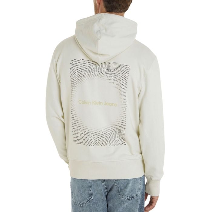Calvin Klein Square Frequency Logo Hoodie Heren