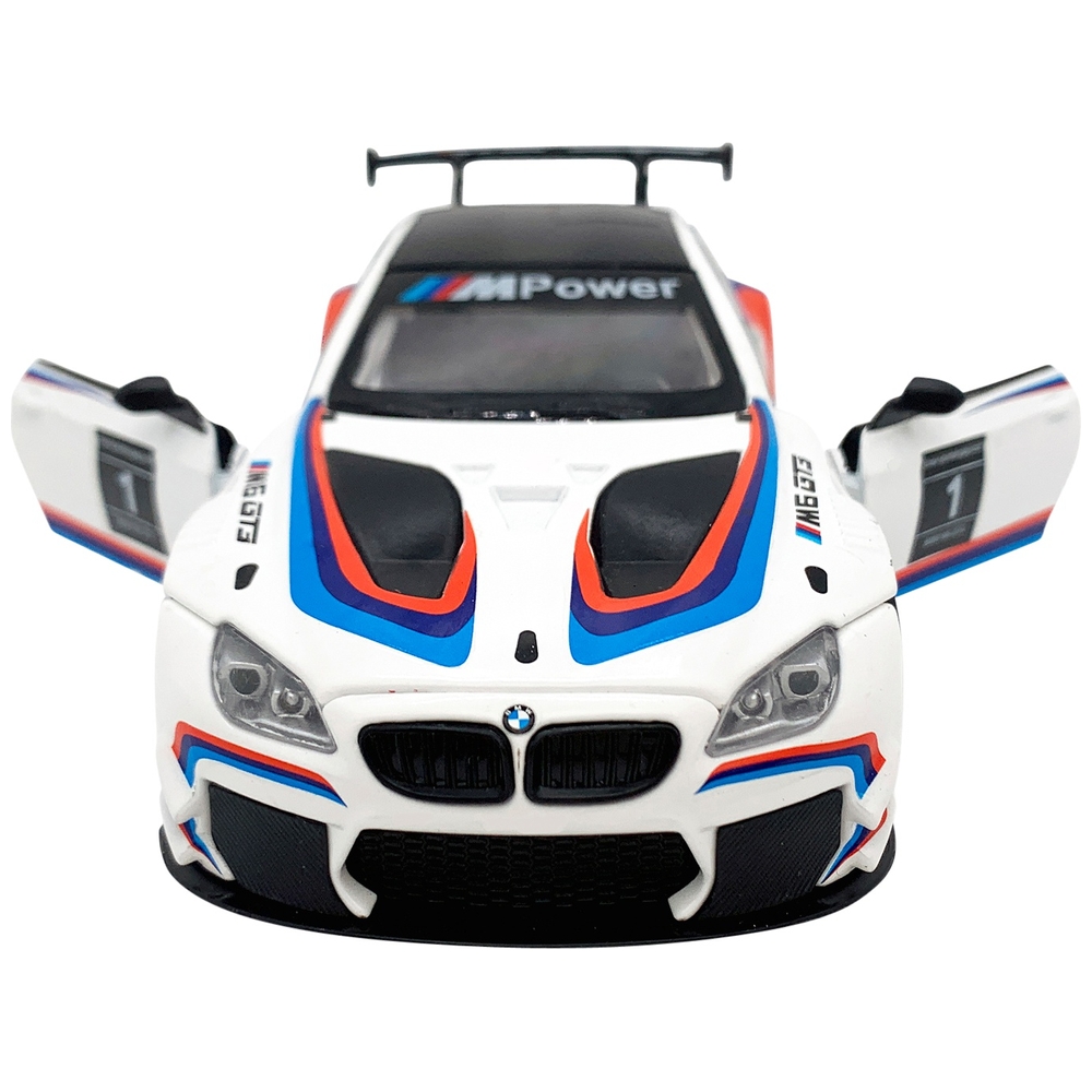 BMW M6 GT3 Pull Back Diecast-Modellauto im Maßstab 1:32
