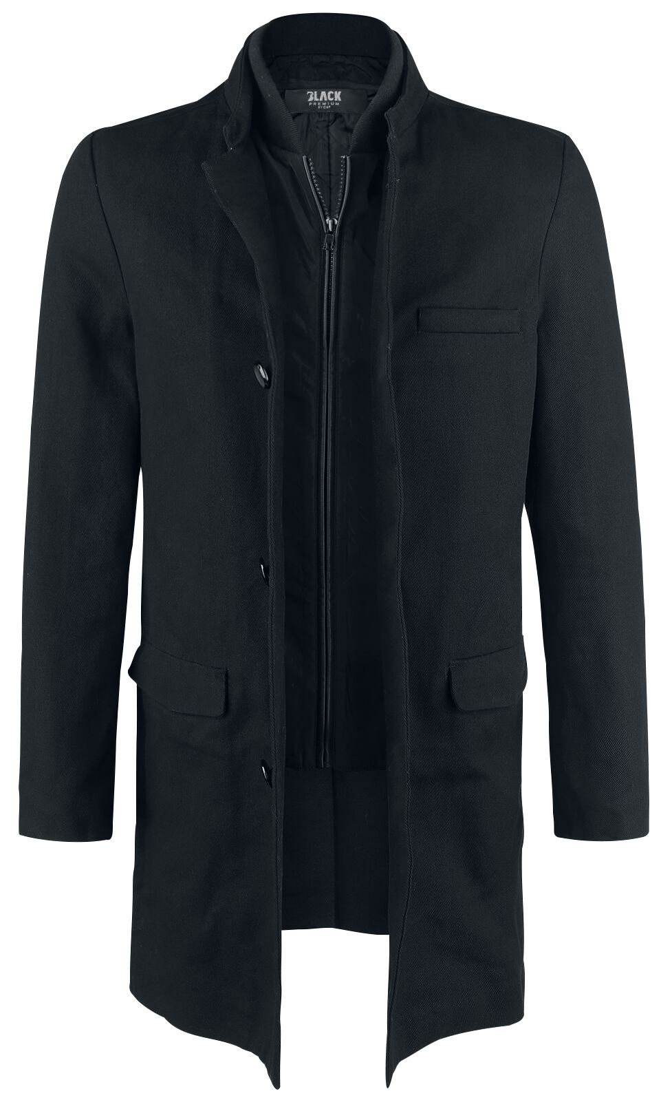 Manteau Boutonné | Black Premium by EMP Manteau court