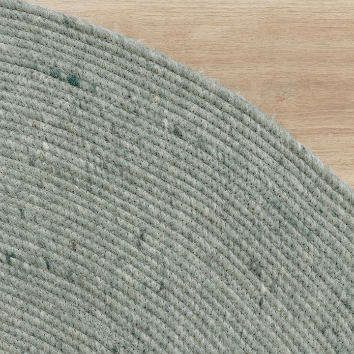 Rond wollen vloerkleed - Wise Groen No. 411
