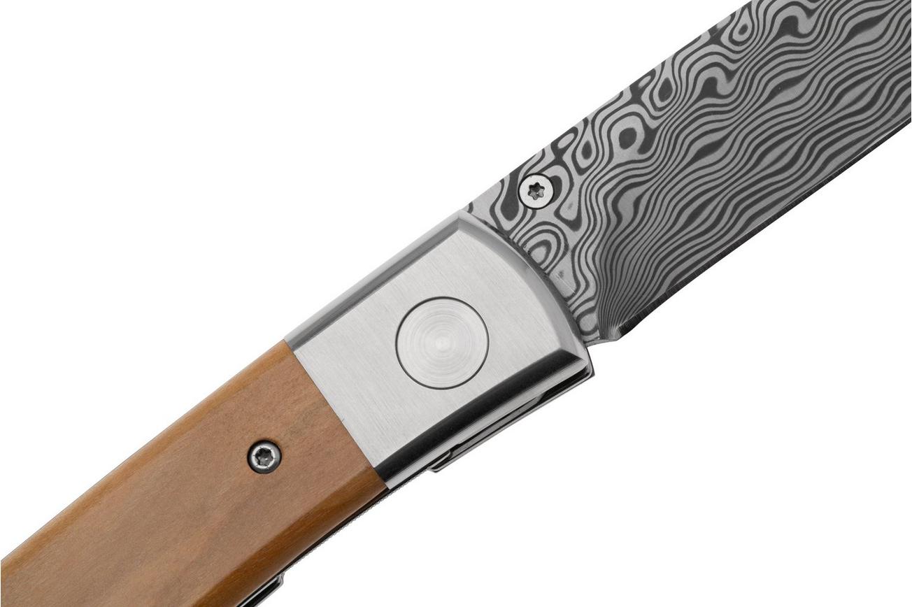FOX Knives Elite FX-273-DOL Damasteel Super Dense Twist Damascus, Olive Wood, herenmes