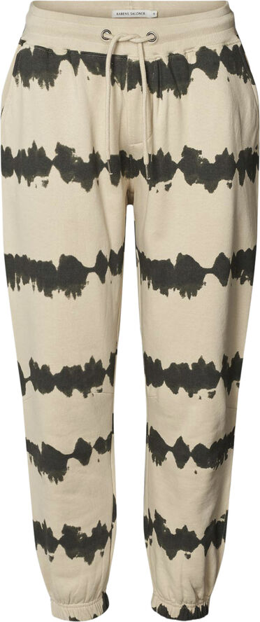 Rabens Saloner Vista print pants - Nicca Oyster combo