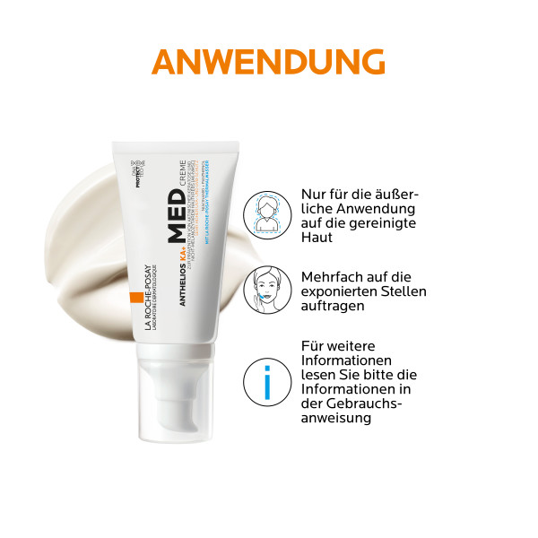 La Roche-Posay Anthelios KA+<br>50 ml, Tube, Med