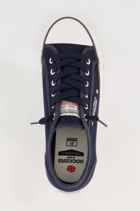 Dockers Canvas-Sneaker, Gummikappe, Weite H