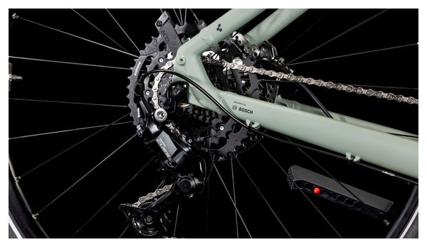 VTC Électrique Cube Nuride Hybrid Performance 500 Allroad Easy Entry Shimano Cues 9V 500 Wh 29'' Gris Vert Swamp 2025
