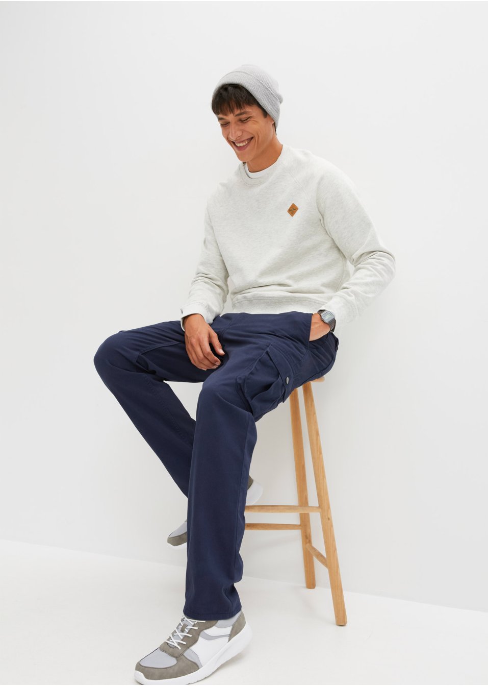 Pantalon cargo Regular Fit, Straight
