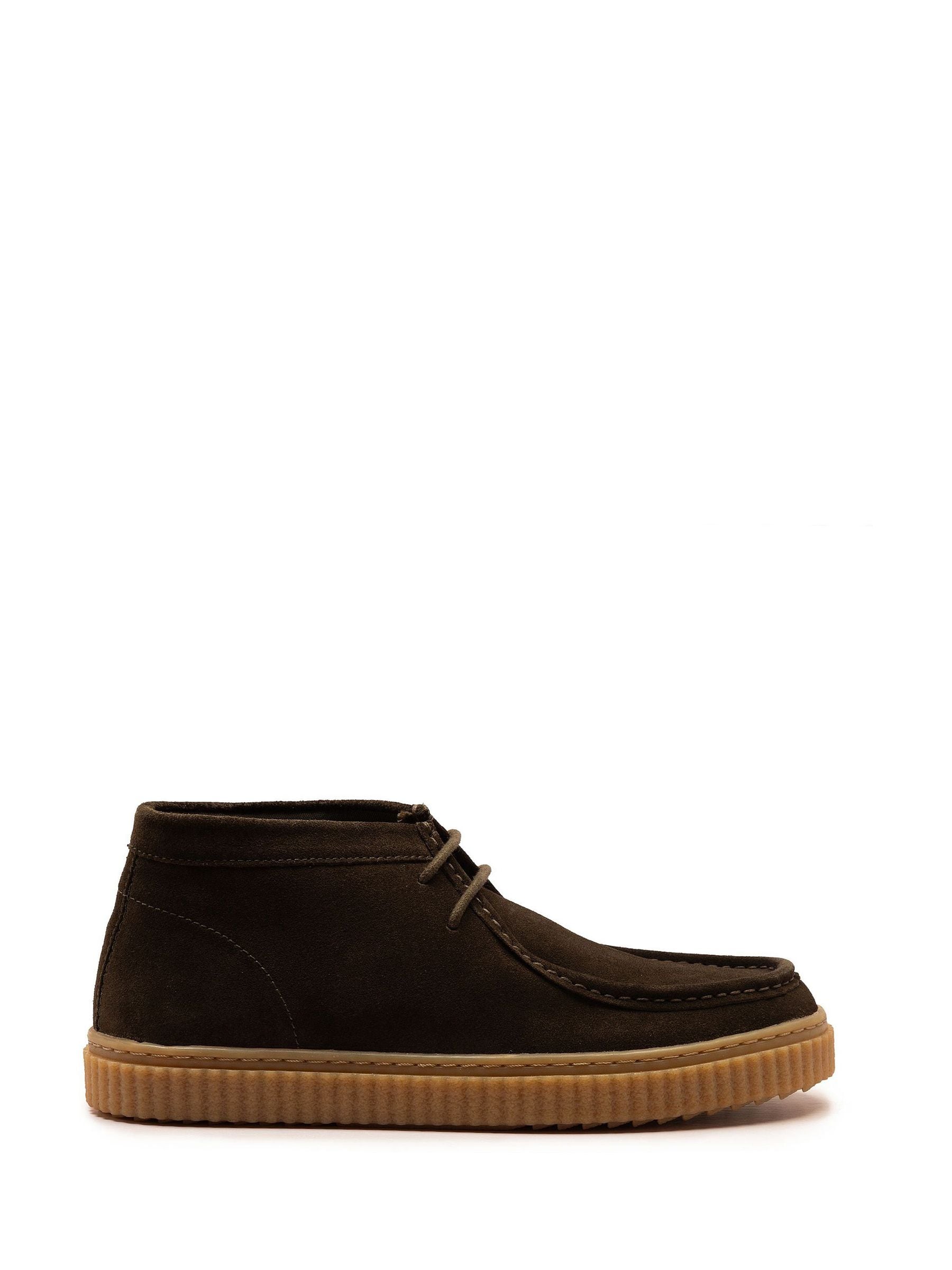 Bruin - Off The Hook Bolan suède leren Vetersluiting casual Boots
