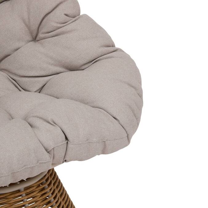 Fauteuil de jardin rotatif NYMELY Beige