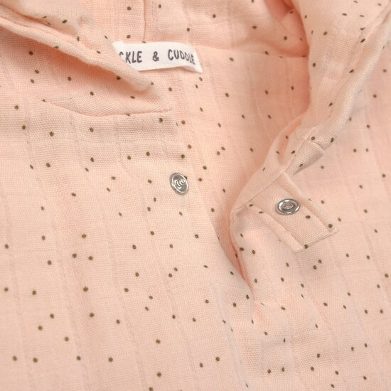 Poncho mousseline   Pois rose-pêche        de               Lässig