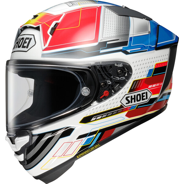 Shoei - Casque X-SPR Pro Proxy TC-10 / Blanc / Rouge / Bleu
