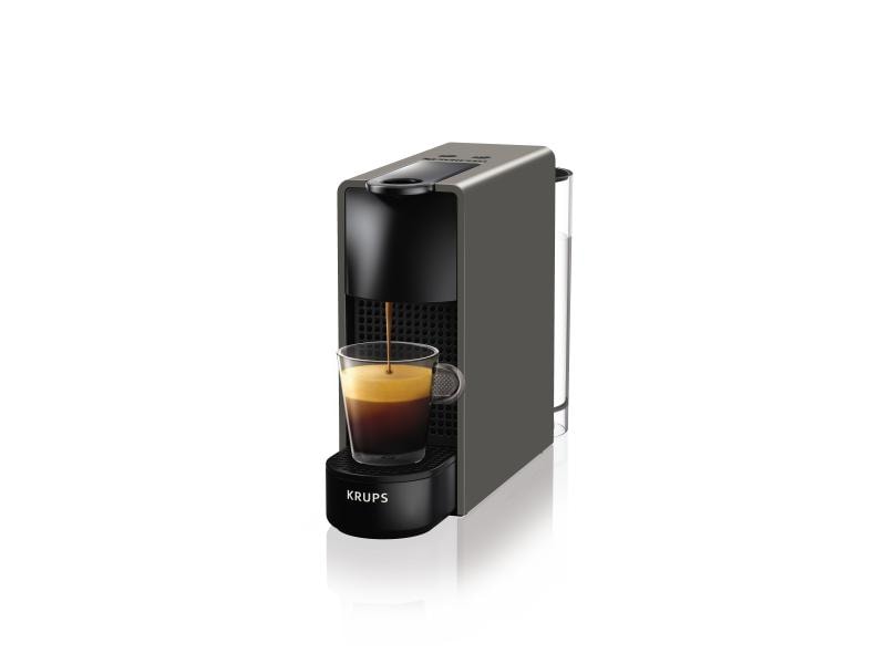 Krups Kaffeemaschine Nespresso Essenza Mini XN110B Grau/Sch Kapselmaschine