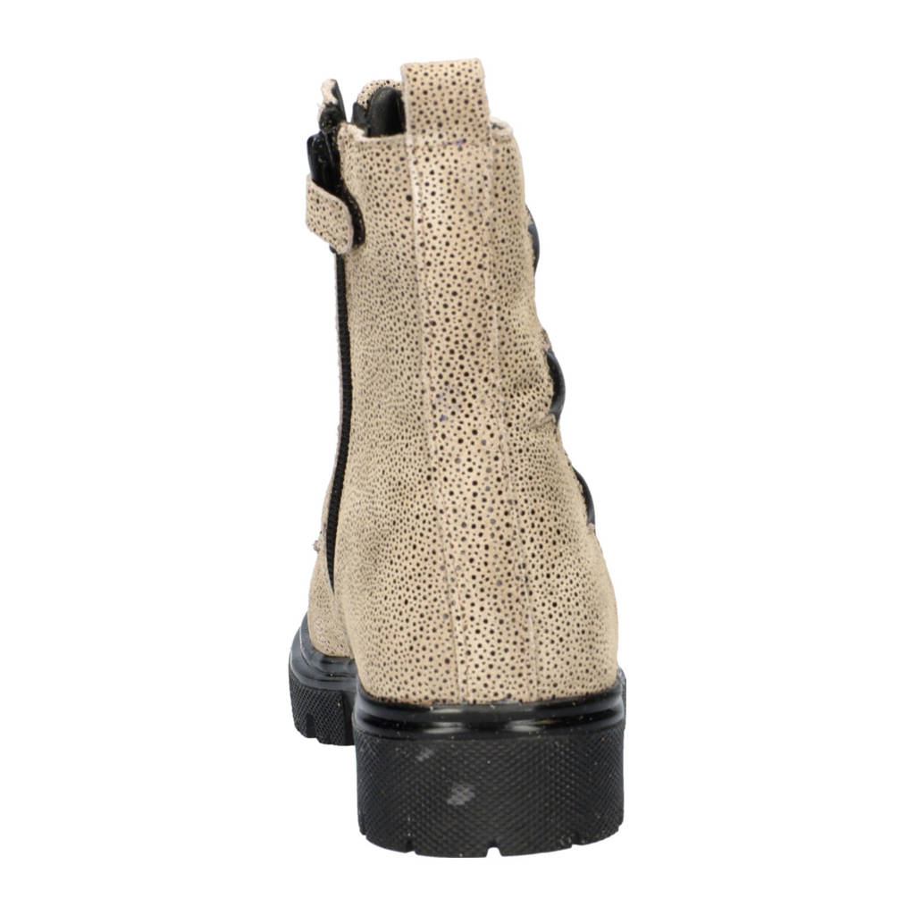 Nelson Kids suède veterboots beige
