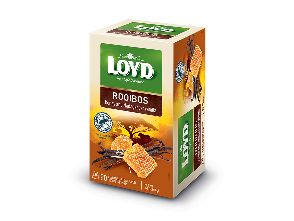 INFUSÃO LOYD ROOIBOS MEL E BAUNILHA 20 UN