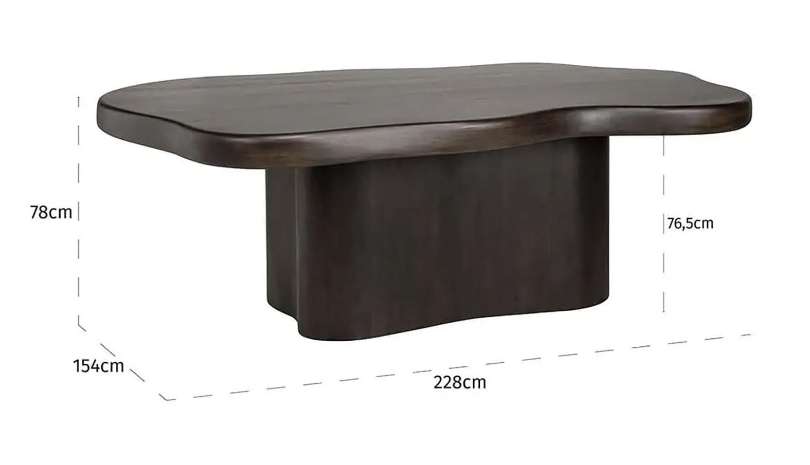 Eettafel 212324 Sherman B228 x D154 x H78 cm