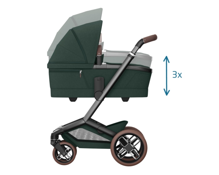 Fame Babywanne 0 - 6 M   0 - 9 kg    Bester Schlafkomfort für Babys |    SoothingSlope |    Verstellbare Close2Me Babywanne |    SlideTech® Travelsystem |