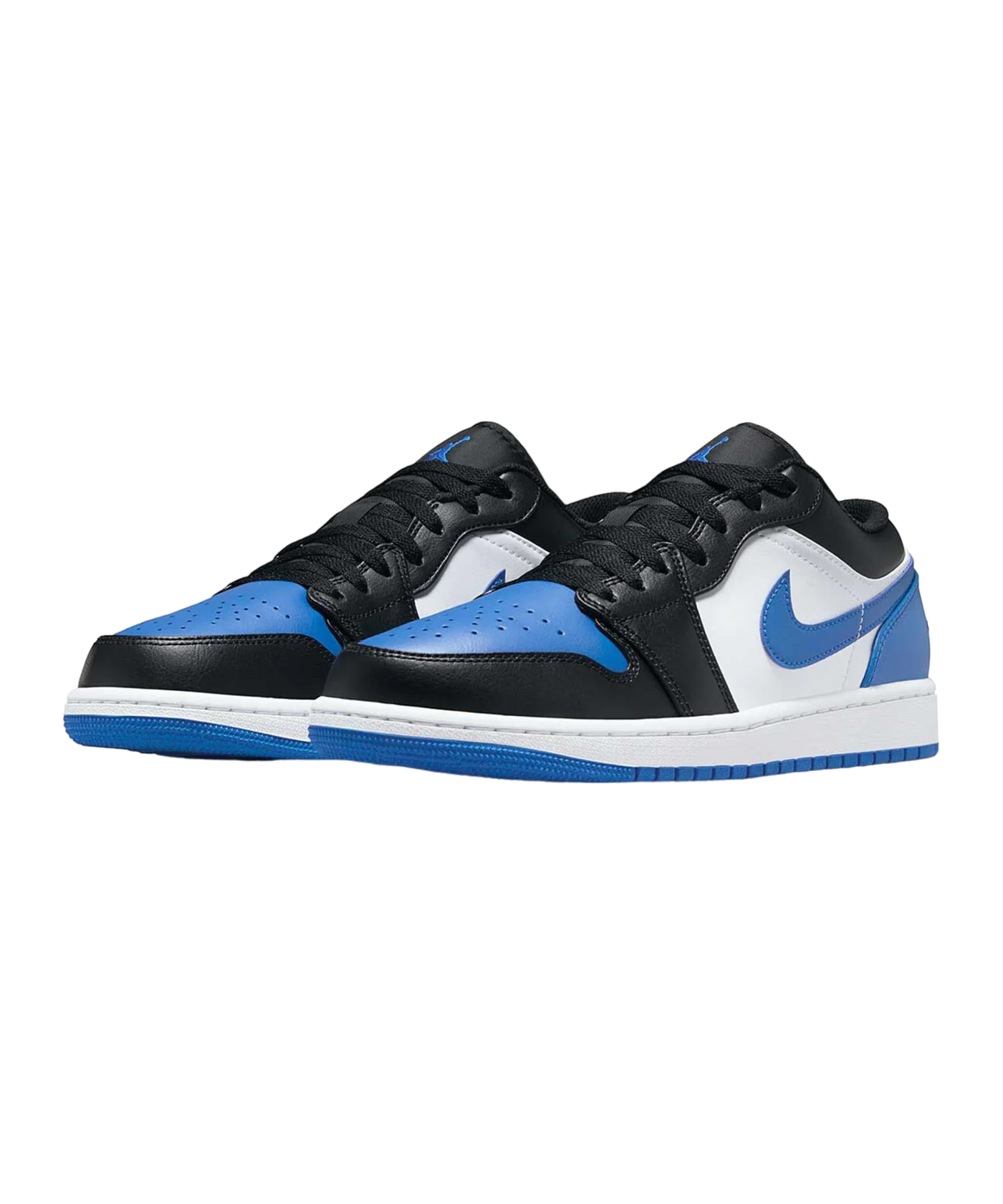 Jordan Air 1 Low Weiss Blau Schwarz F140