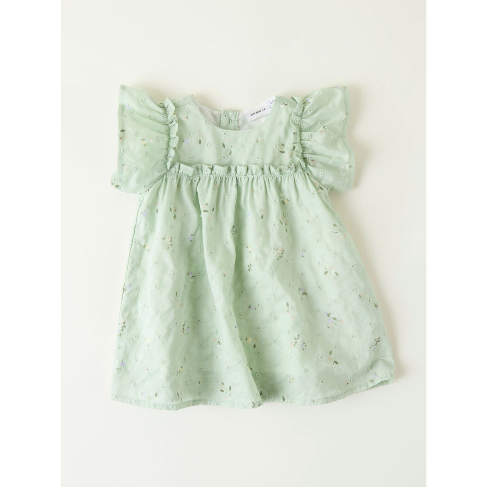 Køb Name It Silt Green Jimilla Capsl Kjole
