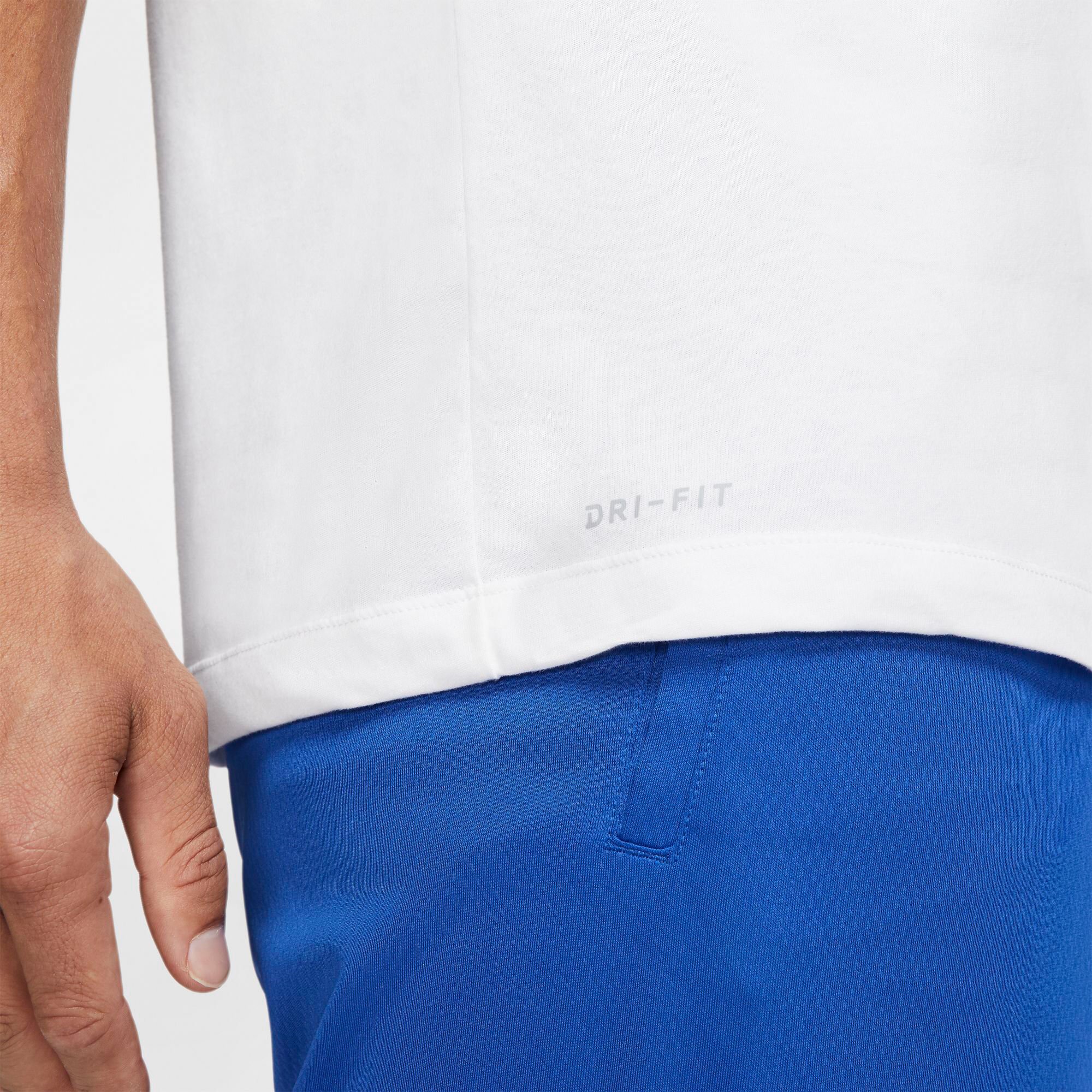 Nike Dri-Fit T-shirt Hommes - Blanc , Noir