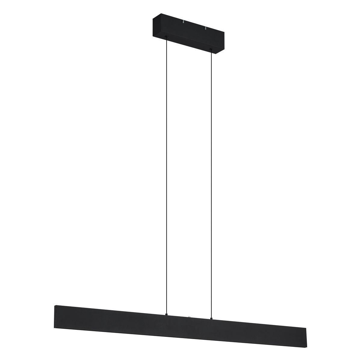Moderne hanglamp zwart incl. LED dimbaar en 3-way switch easylift - Straight