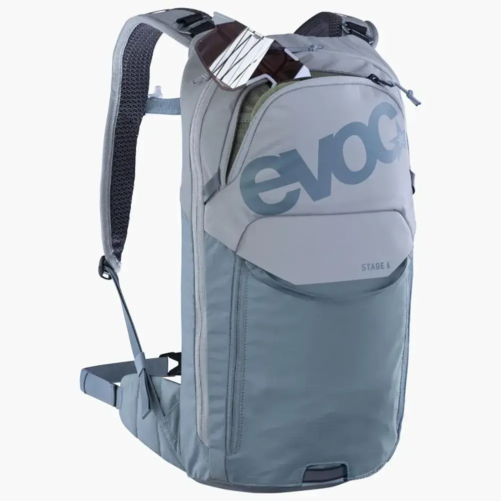 Evoc Stage 6L Dagrugzak Grijs/Blauw