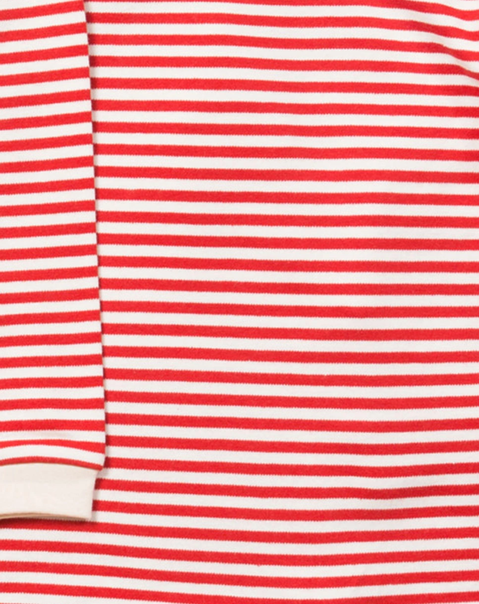 Langarmshirt ALGATE STRIPED 2er-Pack in mint/rot