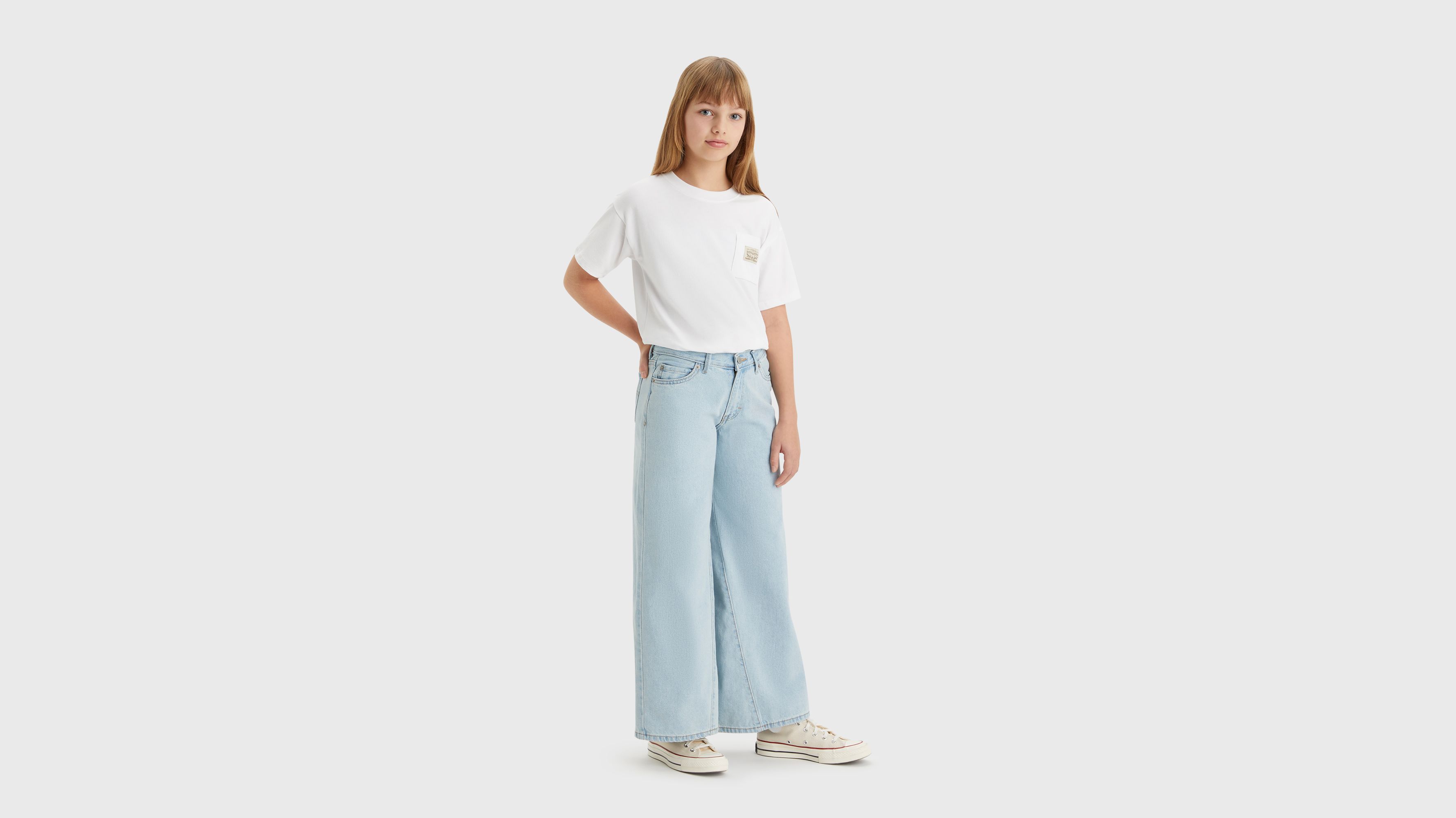 Ado jean Altered ’94 Baggy Wide Leg - Tongue Tied - Bleu