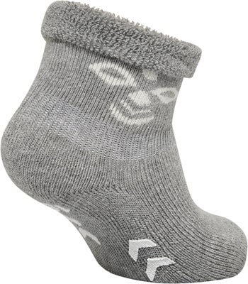 Hummel Snubbie Sokker 3-pakning, Black/Grey Melange/White
